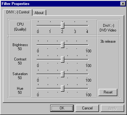 MPEG-4 Filter Properties