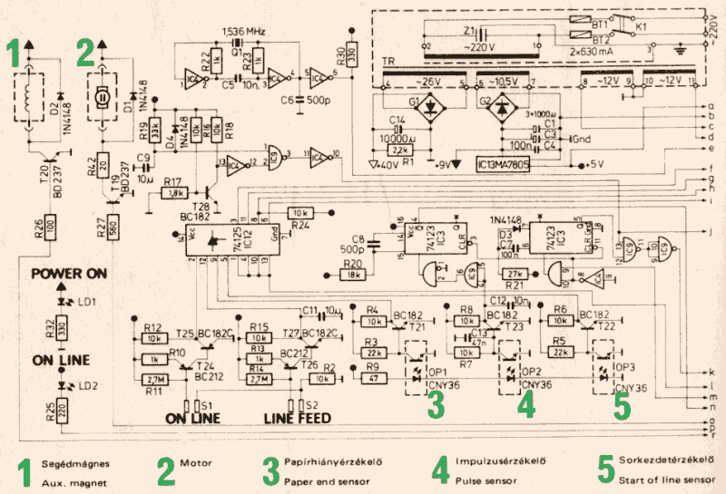 Schema zapojen 1. st