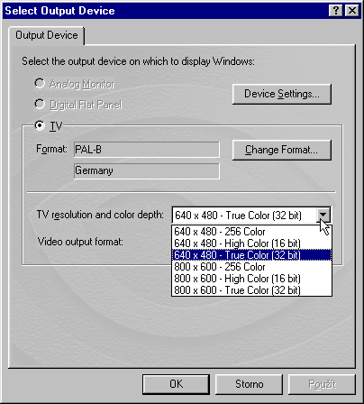 TwinView - Select Output Device